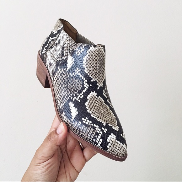 Madewell Heather Snake Print Chelsea Ankle Bootie - Picture 3 of 7